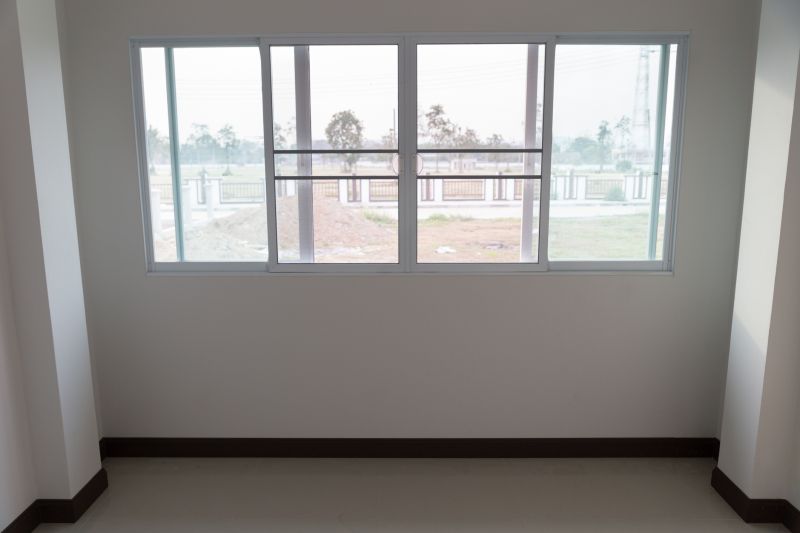 Sliding window in a modern home